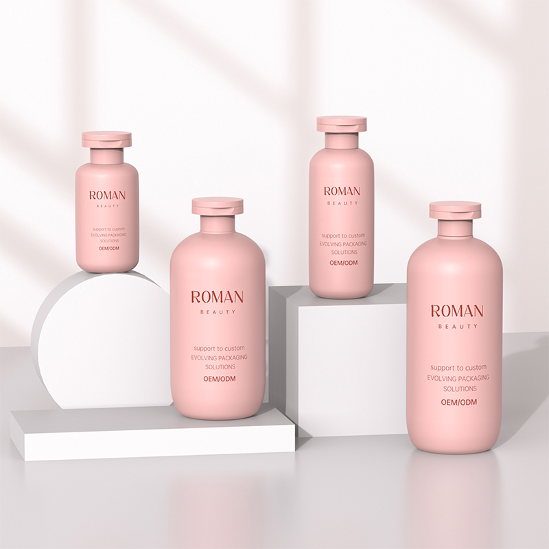 300ml 400ml 500ml Plastic PET Cosmetic Skincare Packaging Shampoo Bottle Custom Plastic Bottle